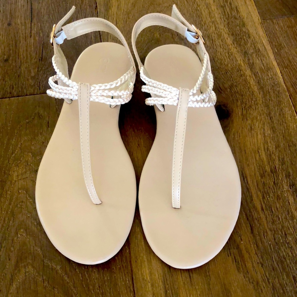 Sandals size 7.  Worn once.  Perfect condition.